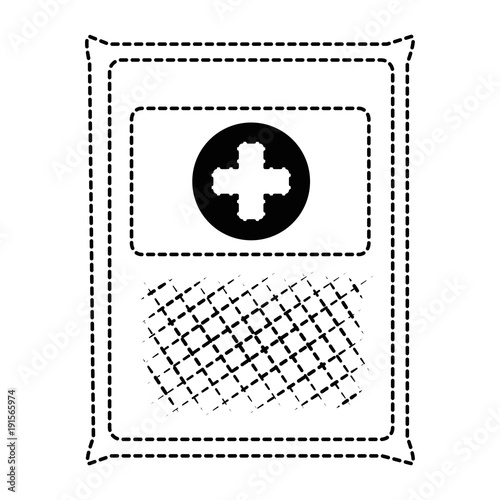 medical gauze bag icon vector illustration design