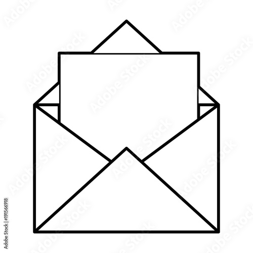 envelope mail isolated icon vector illustration design