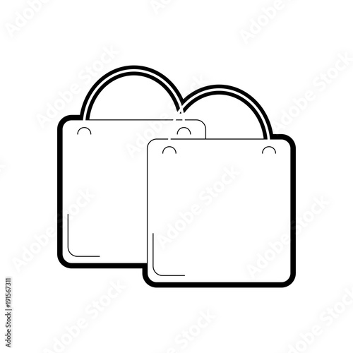 line shopping bags elements to market buy