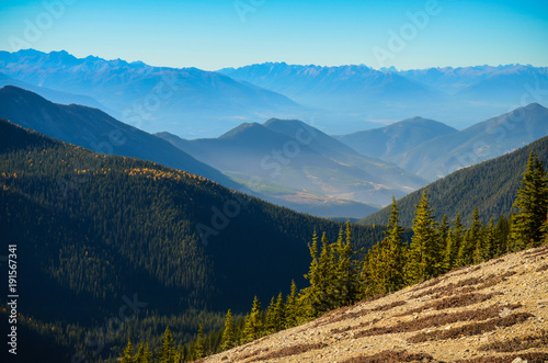 Pedley Pass hike near Invermere BC in Autumn