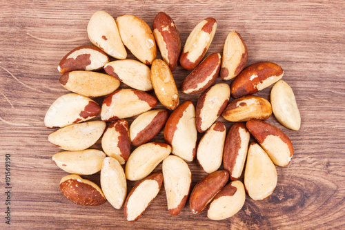 Brazil nuts containing natural minerals and vitamin