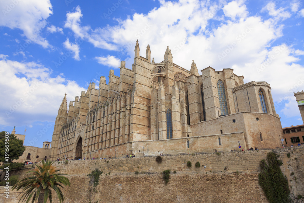Europe, Spain, Balearic Islands, Mallorca. Cathedral of Santa Maria of Palma.