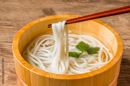 手打ちうどん　homemade noodles of Japan(udon) photo