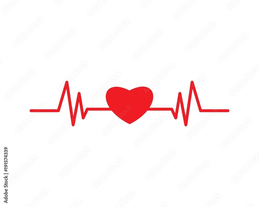 heart beat line vector heart beat line vector
