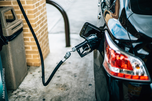 Gas Station Pump With Car