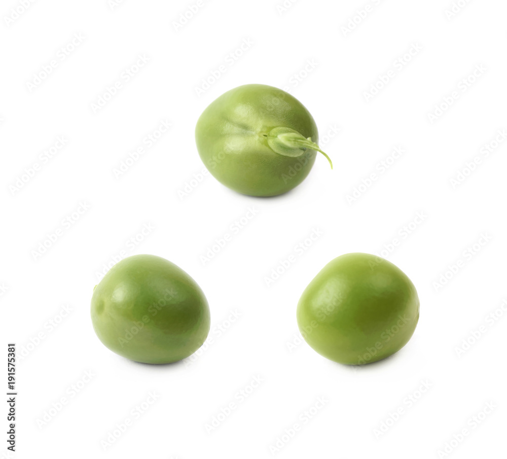 Green pea bean isolated Green pea bean isolated