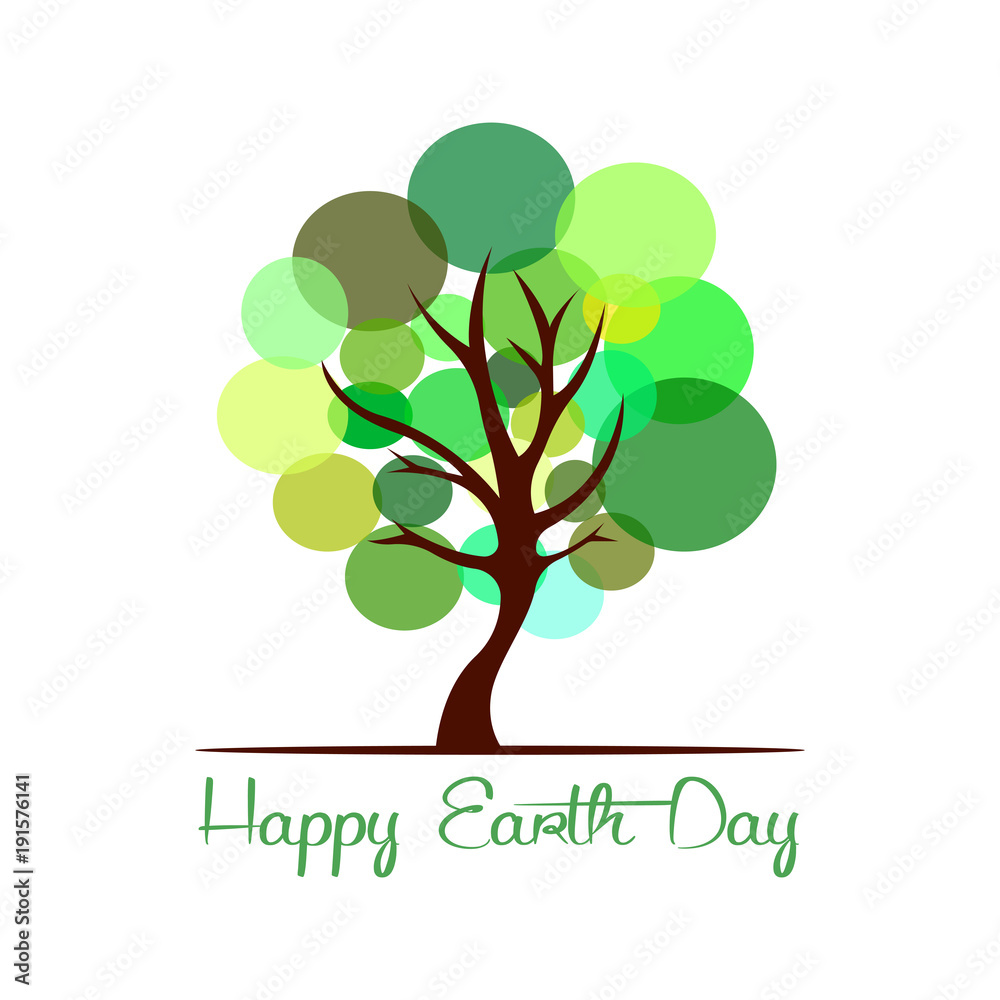 Obraz premium Happy Earth day