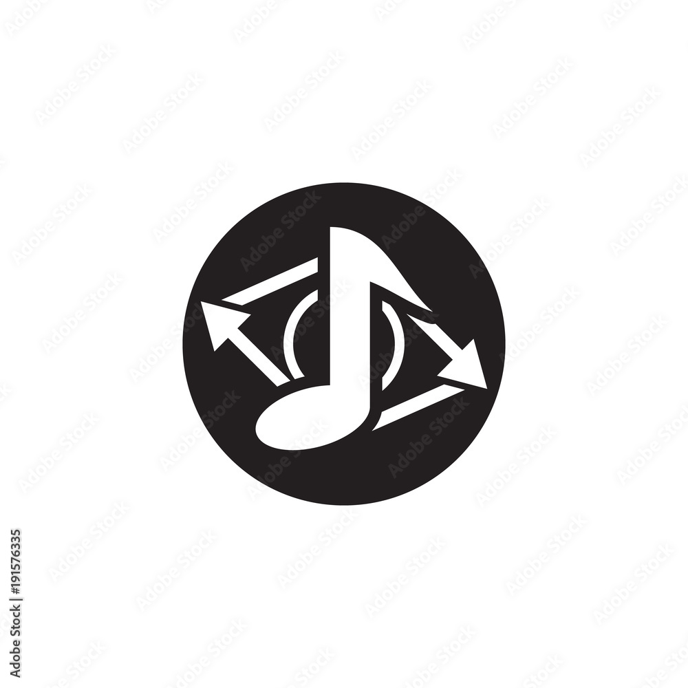 Transfer Music Logo Icon Design Transfer Music Logo Icon Design