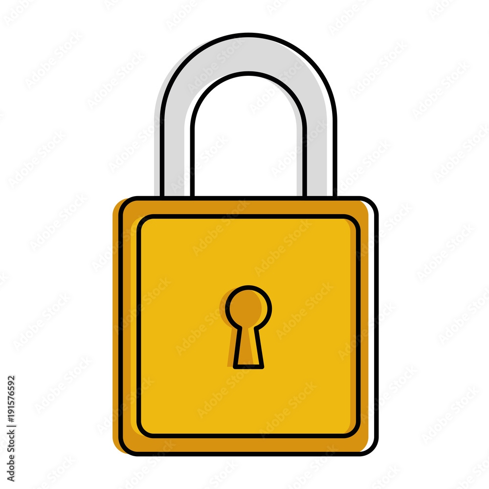 safe secure padlock icon vector illustration design