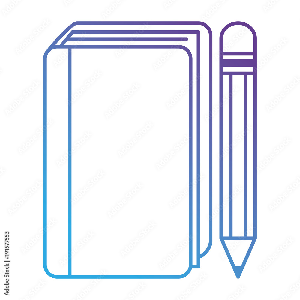 text book with pencil vector illustration design text book with pencil vector illustration design