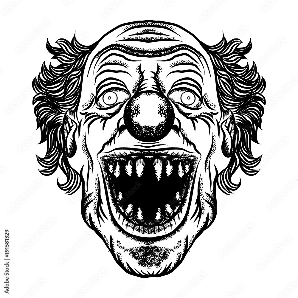 Clown Line Drawings · Creative Fabrica
