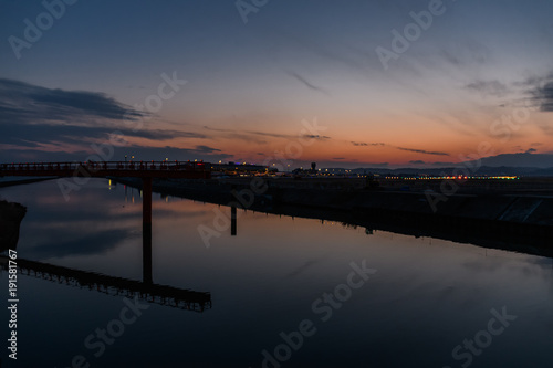 夕方の仙台空港 Twilight Sendai Airport