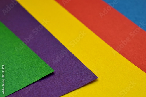 Sheets of colored paper