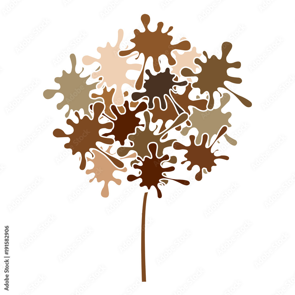 Fototapeta premium Abstract cute tree