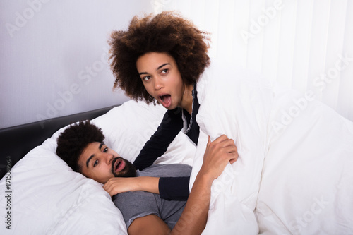 Couple Get Caught While Cheating In Bed