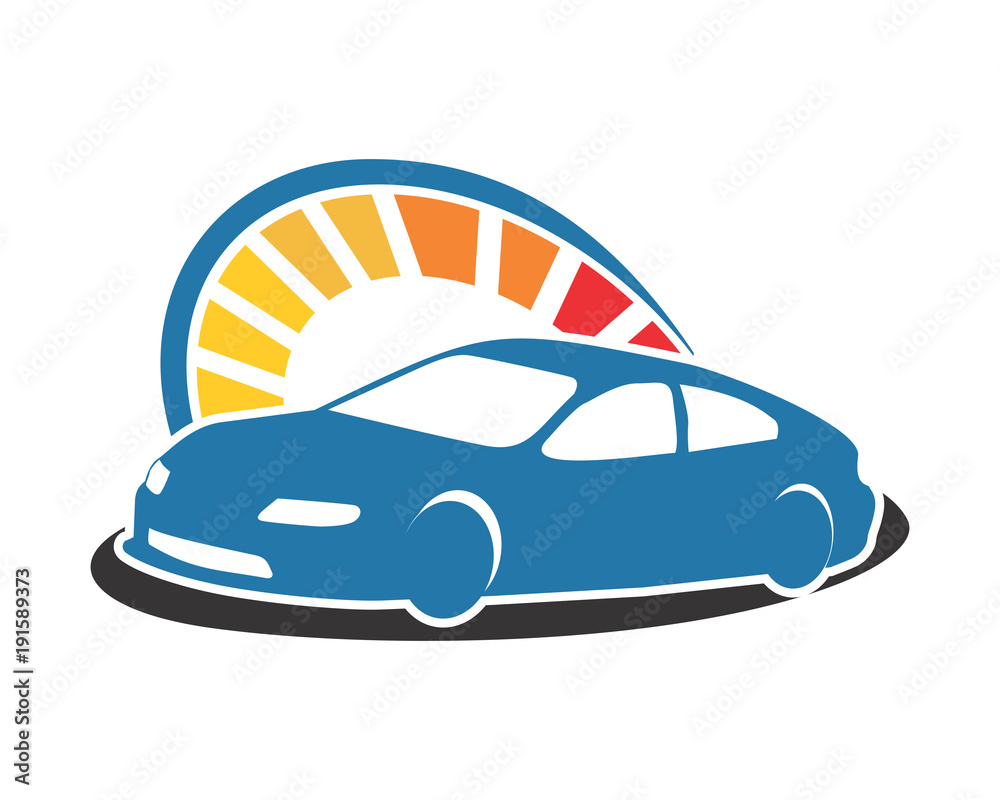 speedometer car con automotive vehicle dealer drive image vector icon