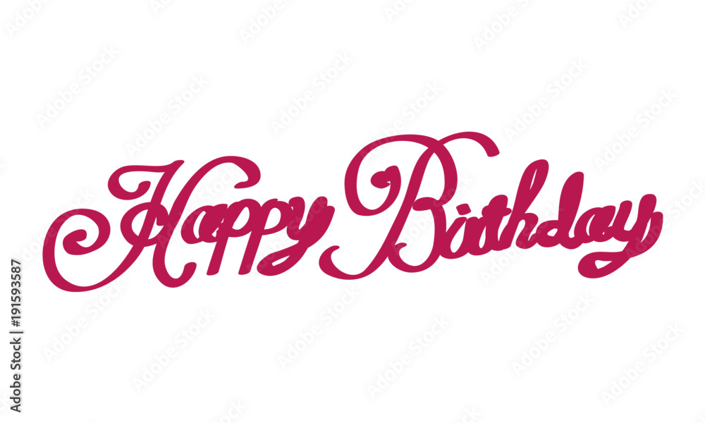 ハッピーバースデー文字 Stock ベクター Adobe Stock