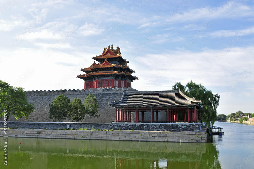 Beijing the imperial palace watchtower