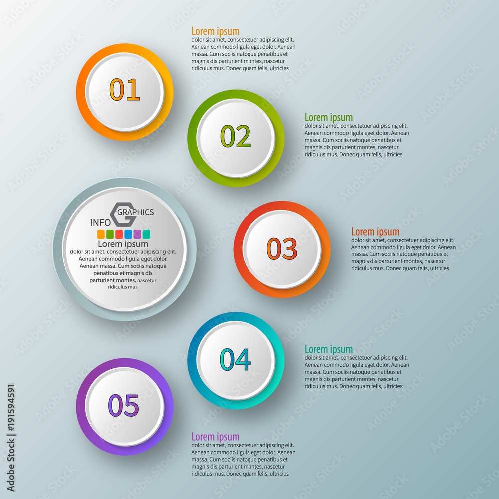 Abstract 3D Paper Infographics Abstract 3D Paper Infographics