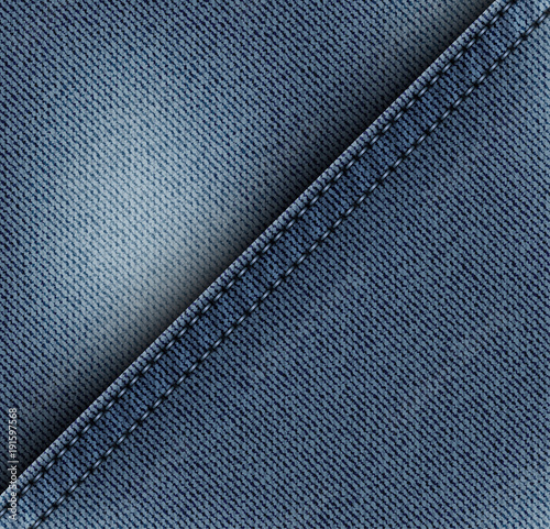 Diagonal jeans design