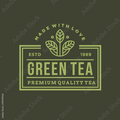 Tea-vector logo/icon illustration
