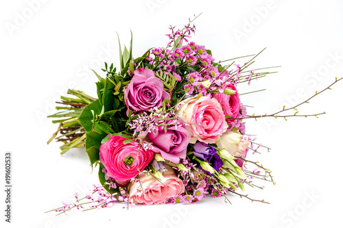 Pink wedding bouquet © Marko