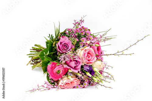 Pink wedding bouquet