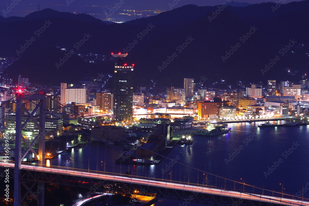 Fototapeta premium Fukuoka night view