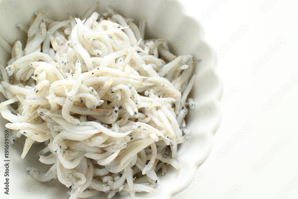 Japanese food, boiled small sardine