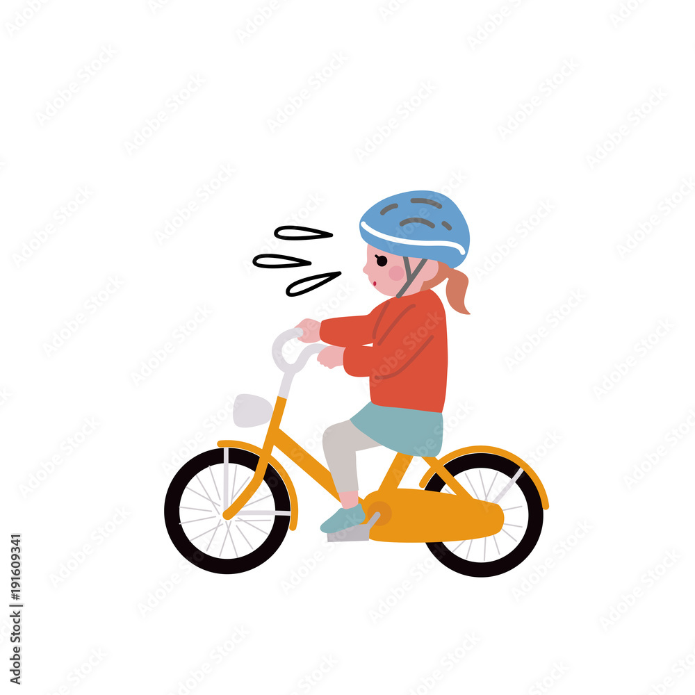 自転車にのるこども イラスト Stock Vector Adobe Stock