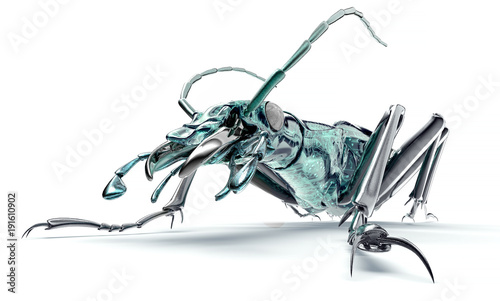 digital safety concept electronic computer bug isolated