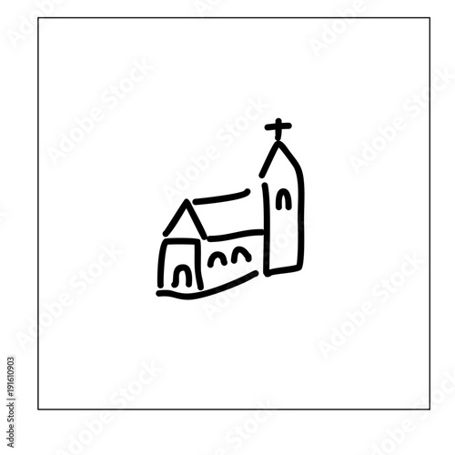 church icon vector
