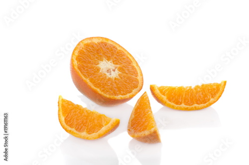 orange slice isolate on white background