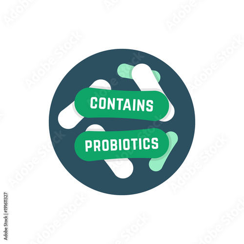 simple round contains probiotics logo