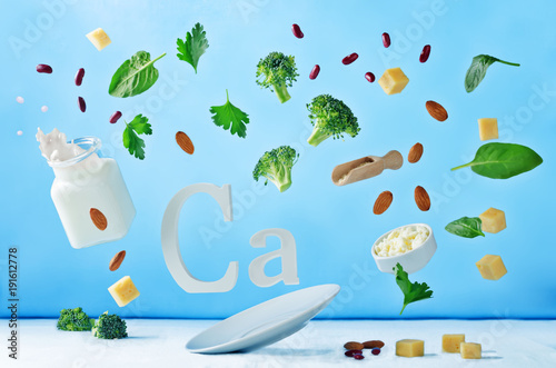 Flying foods rich in calcium photo