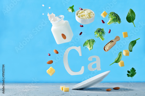 Flying foods rich in calcium
