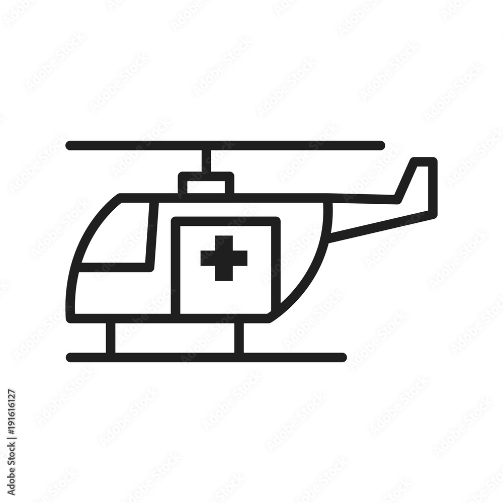 Emergency helicopter symbol Emergency helicopter symbol