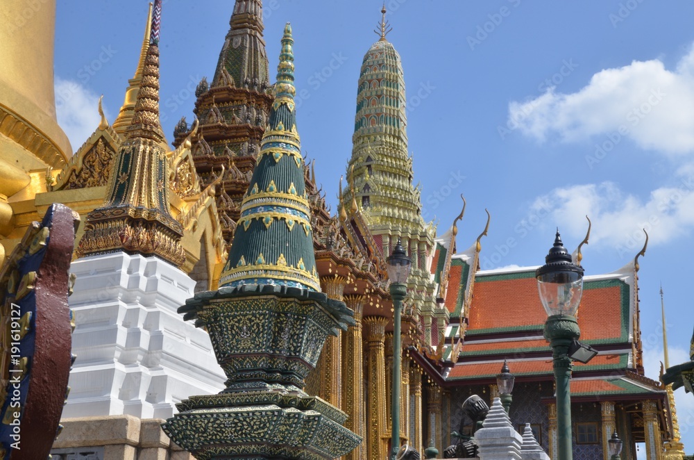 Toitures du palais Royal de Bangkok