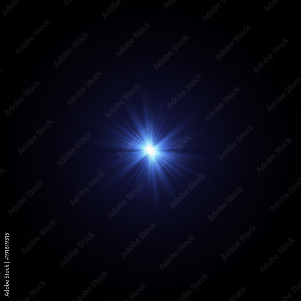 Blue spark Stock Vector | Adobe Stock