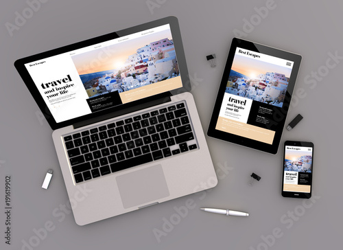 responsive design travel website zenith view