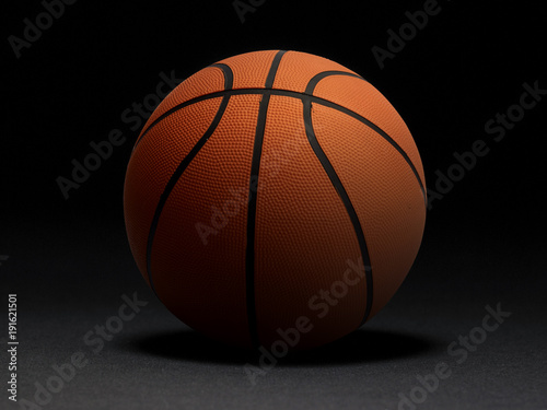 Basketball on black background © Retouch man