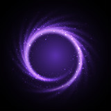 Violet vortex with sparks
