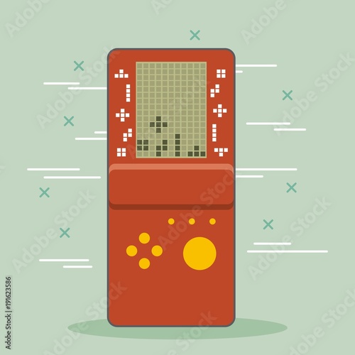 video game console portable gadget vector illustration
