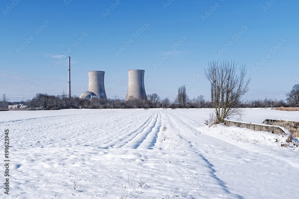 Obraz premium kernkraftwerk stillgelegt