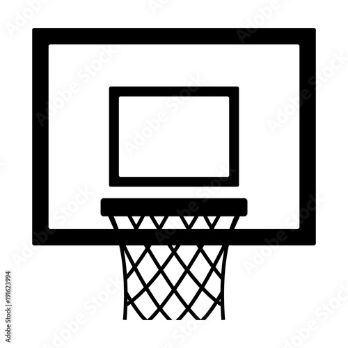 basketball hoop icon vector
