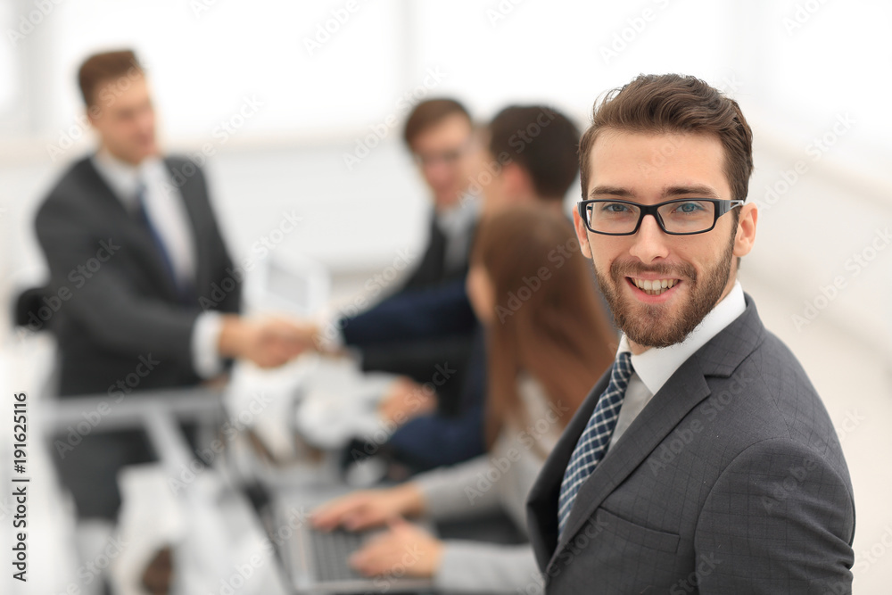 Business people shaking hands as a symbol of effective negotiat Business people shaking hands as a symbol of effective negotiat
