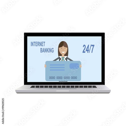 internet banking illustration