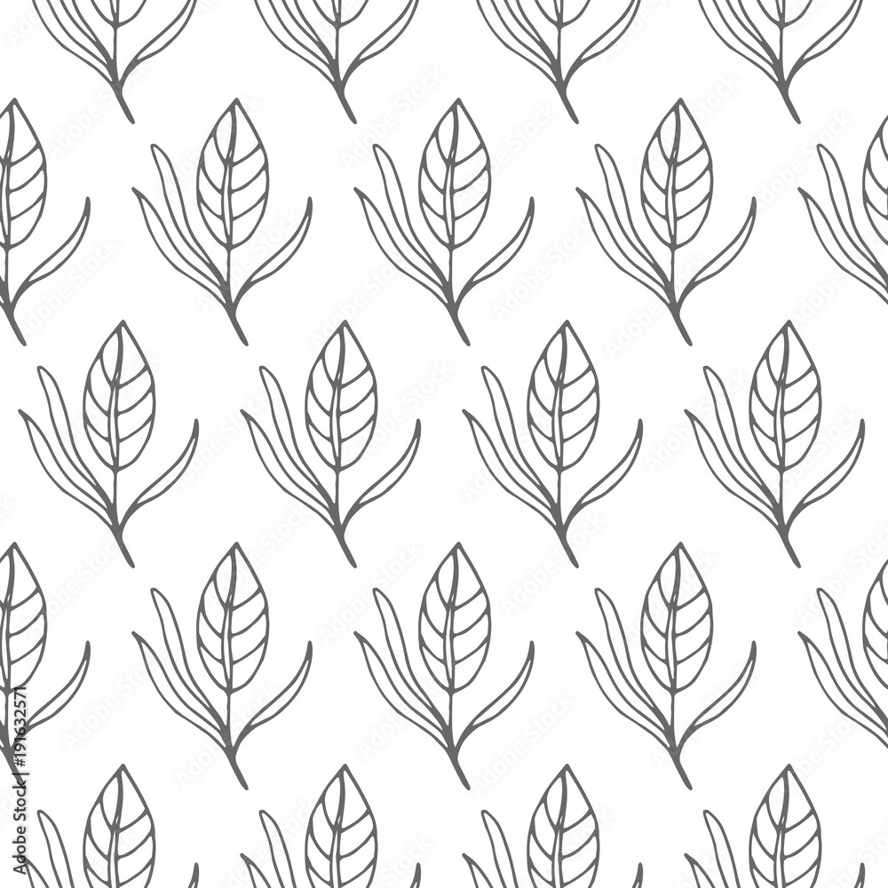 leaf seamless vector pattern leaf seamless vector pattern