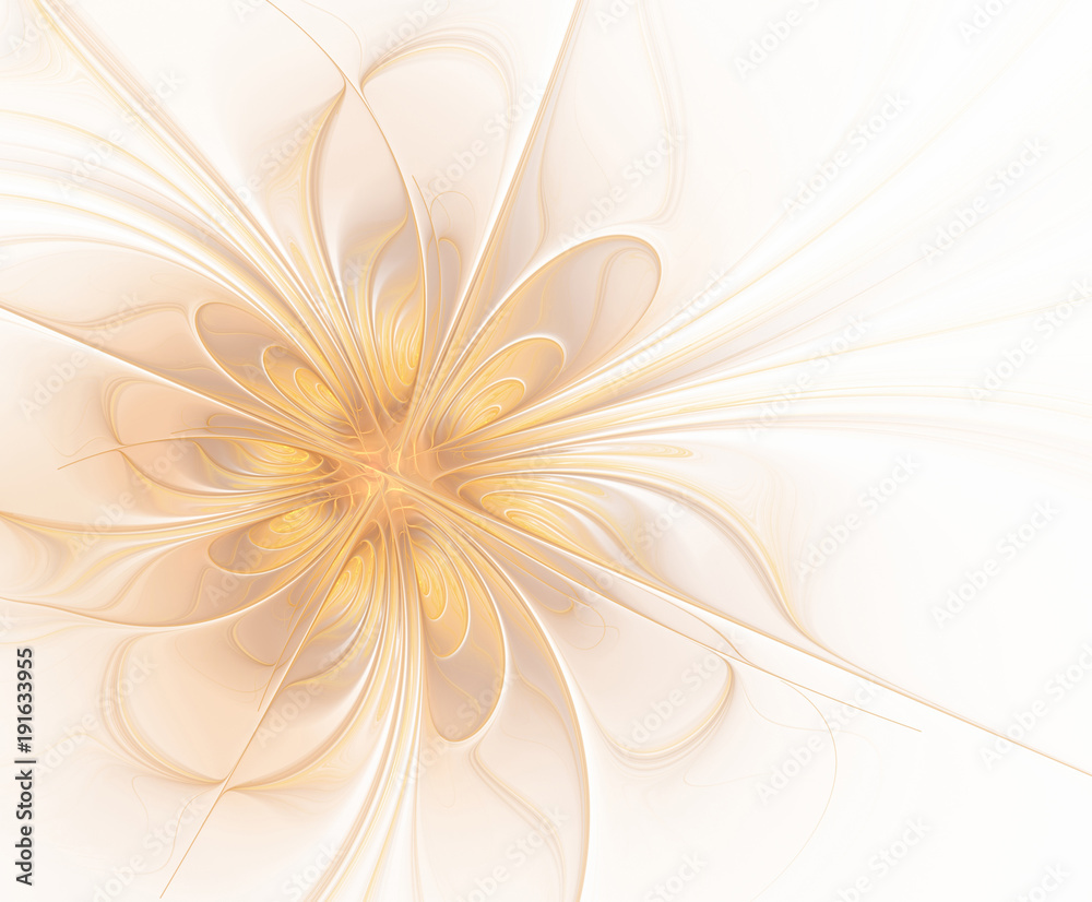 Abstract fractal flower in pastel colors Abstract fractal flower in pastel colors