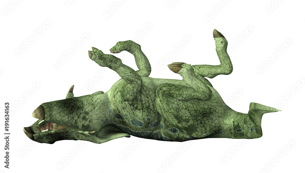 Fototapeta premium 3D Rendering Dinosaur Protoceratops on White